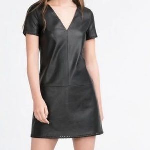 NWOT Zara Trafaluc Faux Leather Shift Dress